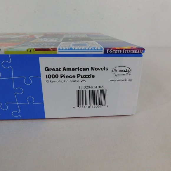 Re-Marks Great American Novels Jigsaw Puzzle 1000 pc 19x27 inches Book Covers - Picture 8 of 9